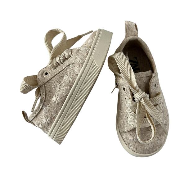 Zara embroidered sneakers